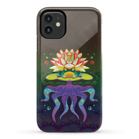 Psychedelic Lily Frog Phone Case